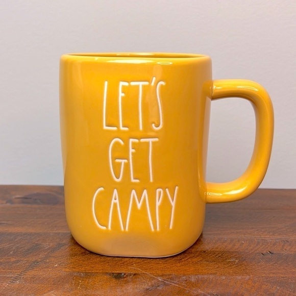 Rae Dunn Other - Rae DUNN • “Let’s Get Campy” Yellow Mug